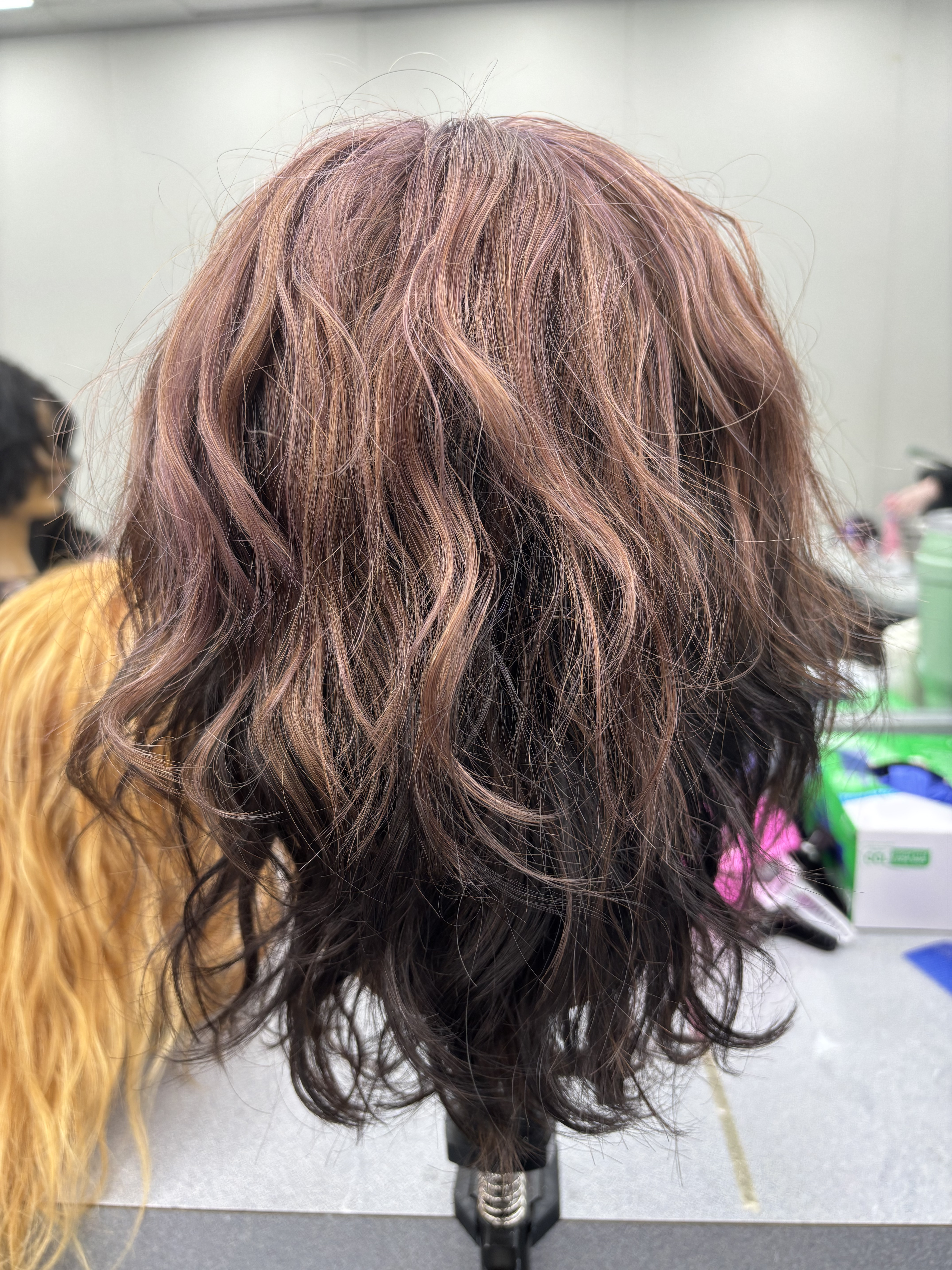 Rose plum balayage